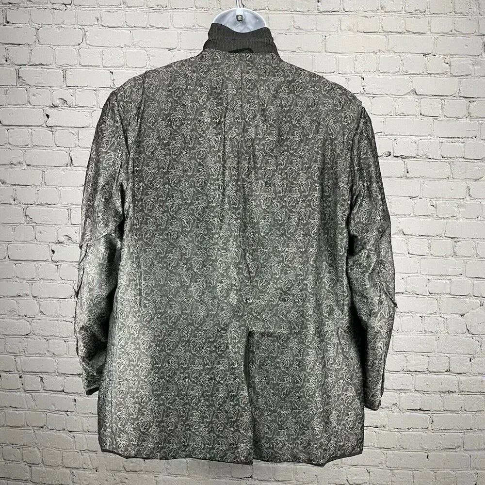 Executive Collection Tom James Grey USA Tailored Sport Coat Blazer Size 48